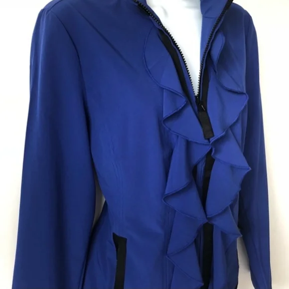 Chico's Ruffle Front Jacket - Picture 4 of 5
